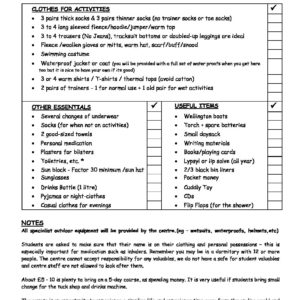 Kit List | Heckmondwike Grammar School